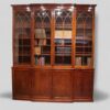 George III mahogany breakfront bookcase
