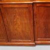 George III mahogany breakfront bookcase base