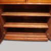 George III mahogany breakfront bookcase centre cupboard interior
