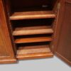 George III mahogany breakfront bookcase end cupboard interior