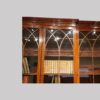 George III mahogany breakfront bookcase top section