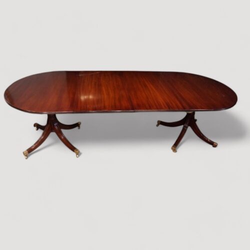 Georgian style mahogany twin pillar