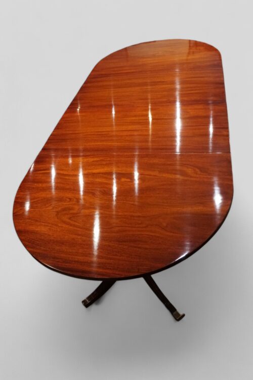 Georgian style mahogany twin pillar end
