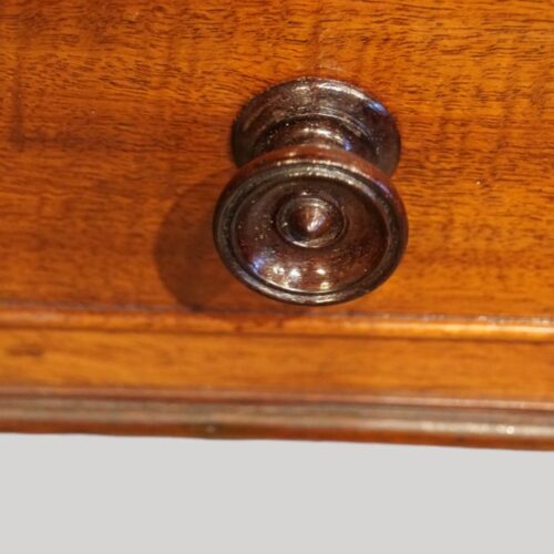 William IV mahogany dressing table knob detail