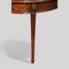 Adam style mahogany demi-lune table leg