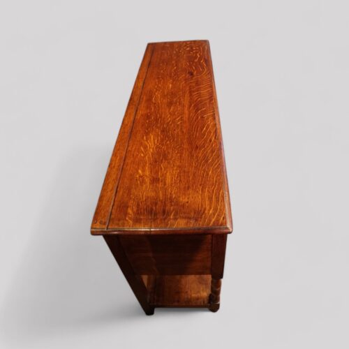 Antique oak pot board dresser base top