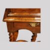 Antique walnut chest on stand corner moulding