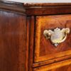 Antique walnut chest on stand feather banding