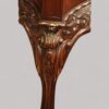 Chippendale style mahogany serpentine desk carved knee