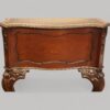 Chippendale style mahogany serpentine desk end panel