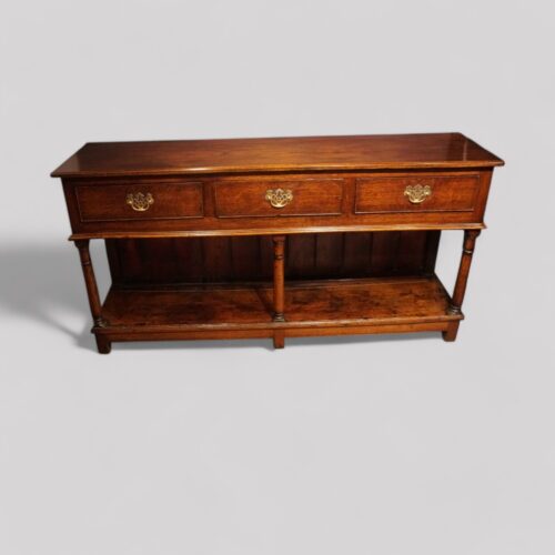 Georgian oak pot board dresser base