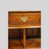 Georgian oak pot board dresser base centre leg
