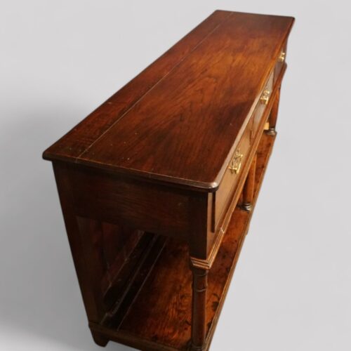 Georgian oak pot board dresser base top