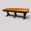 Large oak refectory dining table
