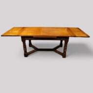 Oak refectory draw leaf dining table