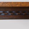 Oak refectory draw leaf dining table carving