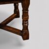 Oak refectory draw leaf dining table leg detail