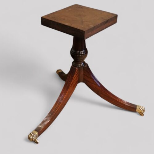 Regency style mahogany double pedestal dining table base