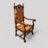 Set of 8 Victorian Carolean walnut chairs angle