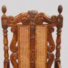 Set of 8 Victorian Carolean walnut chairs back of armchair