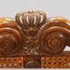Set of 8 Victorian Carolean walnut chairs crown top