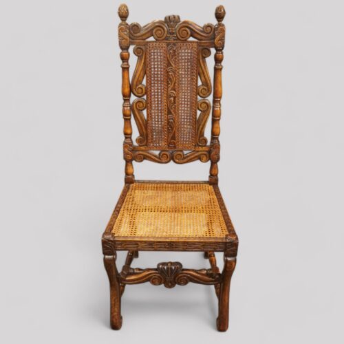 Set of 8 Victorian Carolean walnut chairs side chair