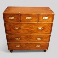 Victorian campaign chest front angle