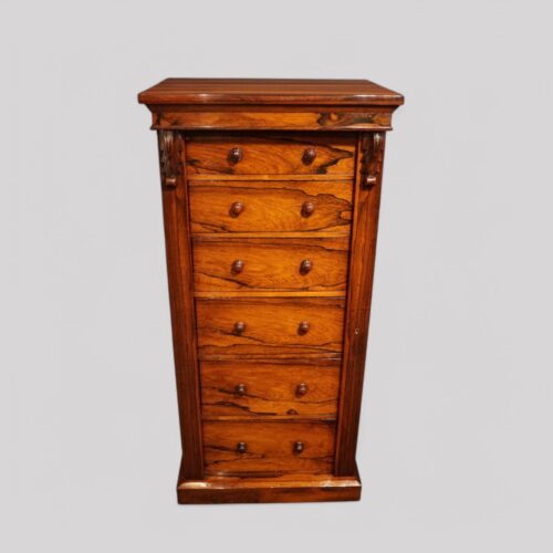 Victorian rosewood Wellington chest