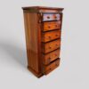 Victorian rosewood Wellington chest drawers open