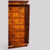 Victorian rosewood Wellington chest locking bar