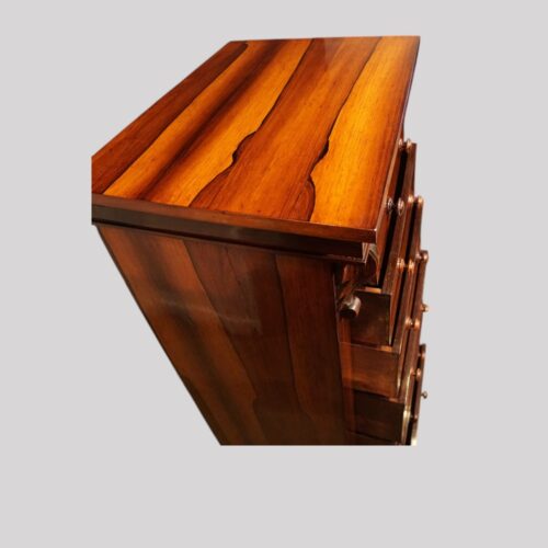 Victorian rosewood Wellington chest top