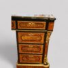 Victorian walnut ormolu pedestal desk drawer fronts (2)