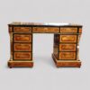 Victorian walnut ormolu pedestal desk front