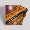 Victorian walnut ormolu pedestal desk turret corner