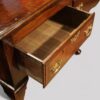 Antique oak cabriole leg dresser base drawer open