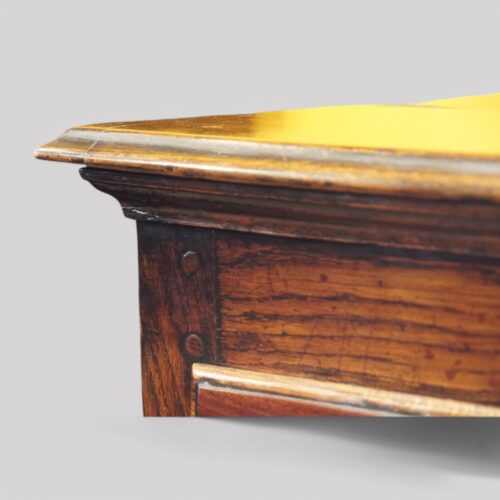 Antique oak cabriole leg dresser base moulding to top