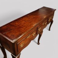 Antique oak cabriole leg dresser base top