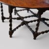Antique oak double gate leg table base