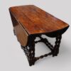 Antique oak double gate leg table end