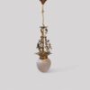 Edwardian brass hall lantern