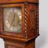 Edwardian walnut grandmother clock barley sugar columns