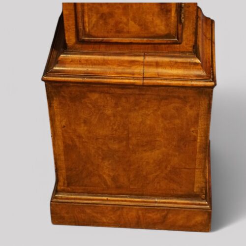 Edwardian walnut grandmother clock base