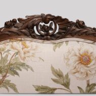 French walnut sofa carving