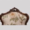 Pair of French walnut armchairs toprail