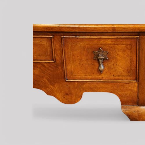 Queen Anne style walnut lowboy drawer