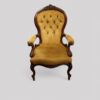 Victorian mahogany open arm chair