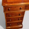 Victorian mahogany partners desk drawer details