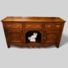 Antique oak dog kennel dresser