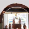 Art Deco overmantle dome top