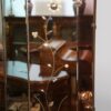Art Deco overmantle etched panel